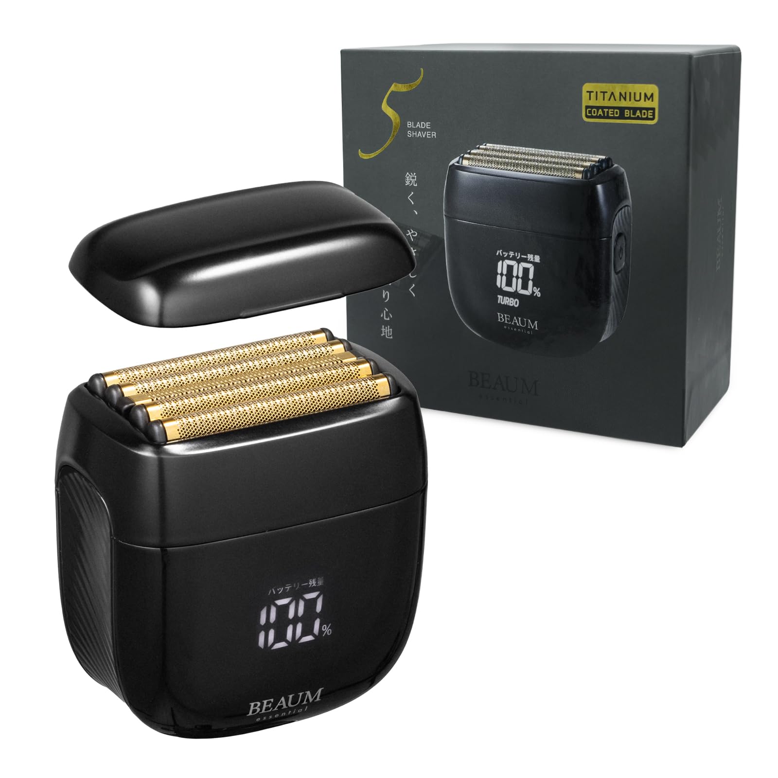 BEAUM メンズ電気シェーバー ブラック Amazon.co.jp: BEAUM essential プレミアムな剃り心地 電動シェーバー